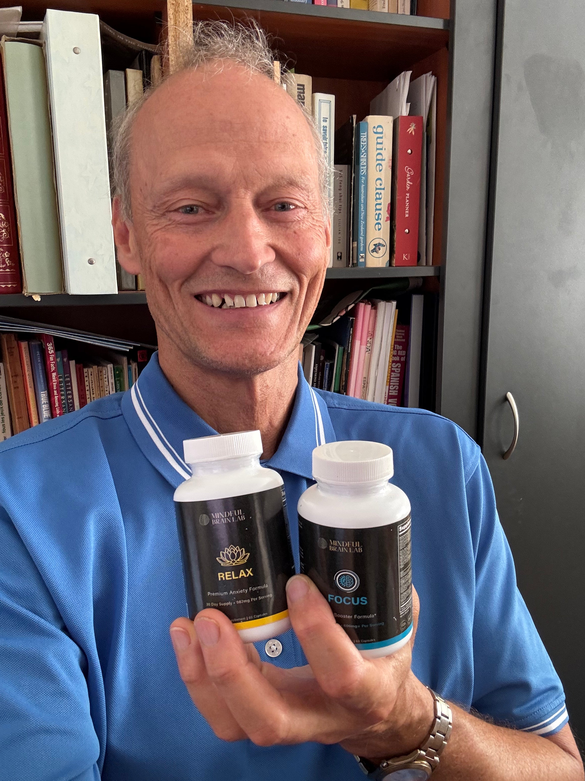 Robert 62, Using FOCUS & RELAX to help him through his busy work days in corporate work. Feeling much more alert & focused during his busy schedule.